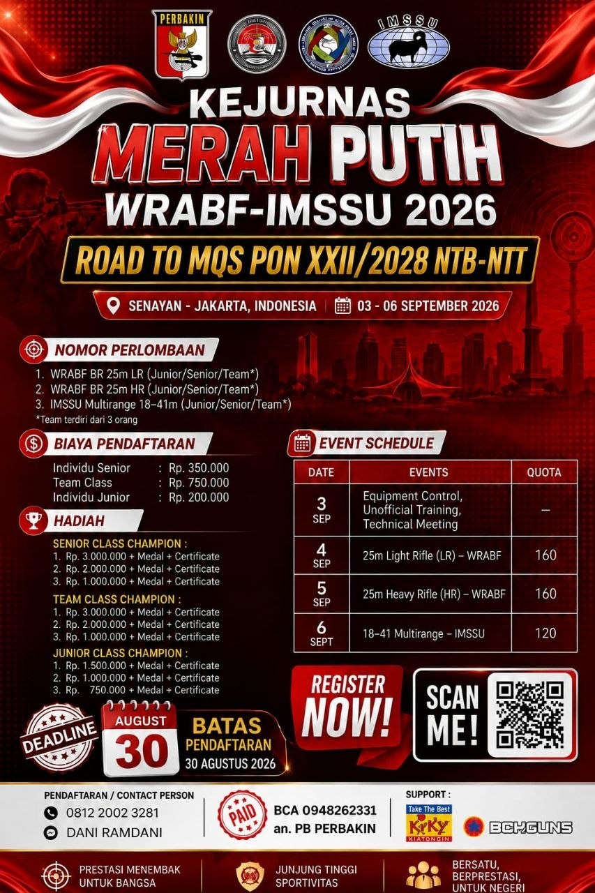KEJURNAS MERAH PUTIH WRABF-IMSSU 2026 Road to MQS PON XXII/2028 NTB-NTT