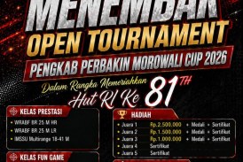 Kejuaraan Menembak Open Tournament Pengkab Perbakin Morowali Cup 2026