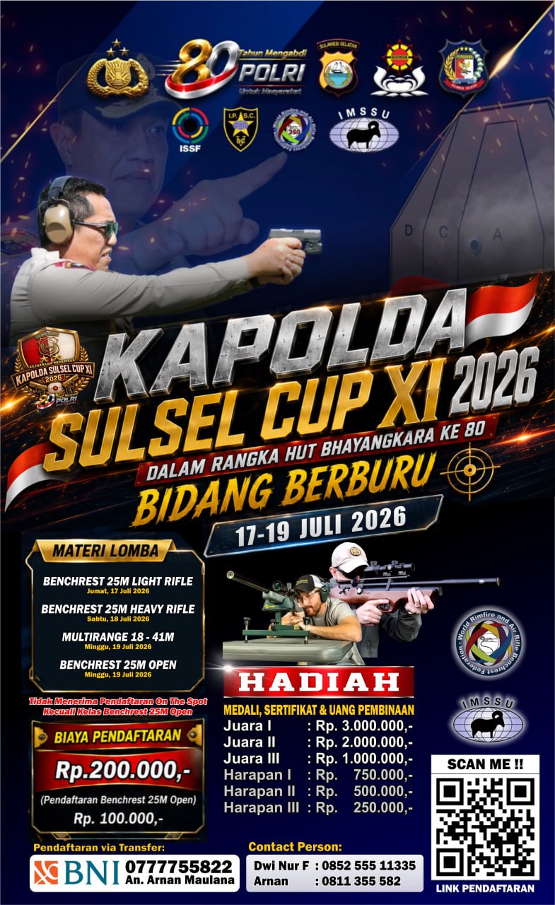 Kejuaraan Menembak KAPOLDA SULSEL CUP XI 2026 – Bidang Berburu